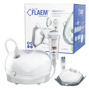 FLAEM ALPHANEB 4.0 Inhalator tłokowy z nebulizatorem RF9, certyfikat TÜV