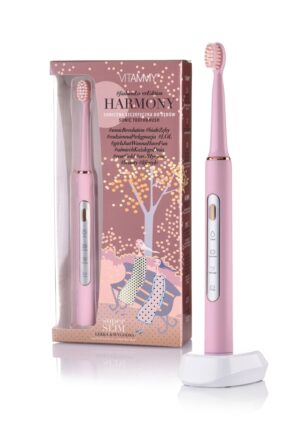 VITAMMY HARMONY PINK Szczoteczka soniczna do zębów slim, lekka i poręczna, 3 programy