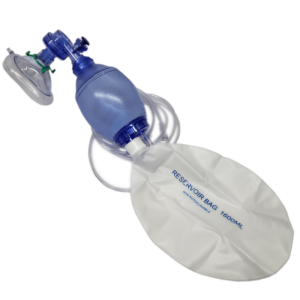 Resuscytator PVC dla dzieci, z maską nr 3, worek 470 ml, zawór bezpieczeństwa