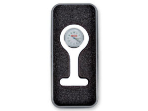 GIMA Zegarek pielęgniarski w pudełku, silikonowy z przypinką