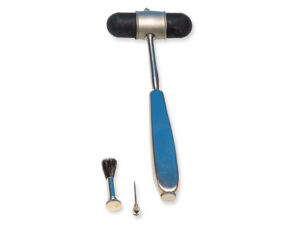 GIMA DEJERINE CLASSIC Młotek neurologiczny, stal nierdzewna, z pędzlem i kołkiem