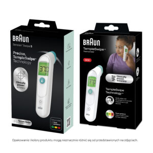 BRAUN BST200EE Termometr elektroniczny czoła, TempleSwipe, LCD