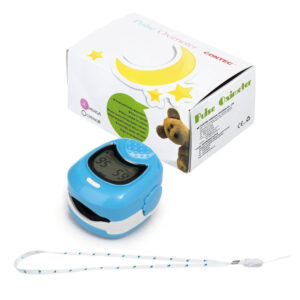 CONTEC CMS50QA NIEBIESKI Pulsoksymetr napalcowy pediatryczny, wyświetlacz SpO2