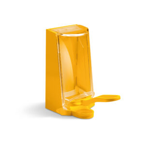 STERISOL Dozownik z ramieniem plastikowym, ścienny, żółty