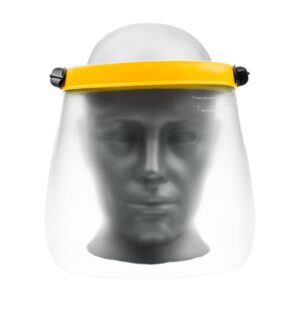 CEDRUS FS802 Osłona twarzy z pleksi, nagłowie z regulacją, szybka 1 mm, uchylna