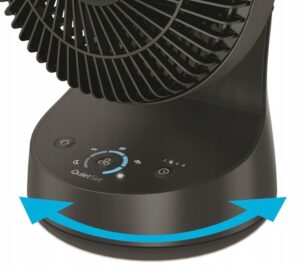 HONEYWELL HTF337BE4 QUIETSET 5 Wentylator biurkowy, oscylacyjny, cichy, z timerem