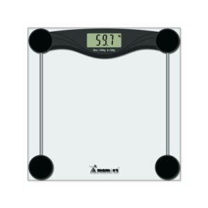 MOMERT 5873 Waga łazienkowa, szklana, do 180 kg, z automatycznym wyłączaniem
