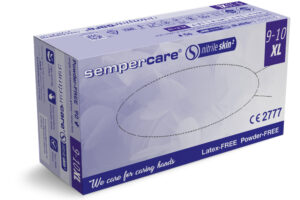 SEMPERCARE SKIN 2 XL Rękawice diagnostyczne nitrylowe bezpudrowe, 90 szt.