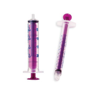 SOL-M 10 ml Strzykawka doustna z blokadą, bursztynowa, 100 szt.