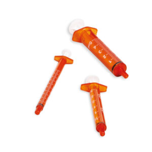 SOL-M 5 ml Strzykawka doustna bursztynowa do leków światłoczułych, 100 szt.