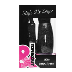 TONI & GUY TGDR5372 Suszarka do włosów, 1800 W, składana rączka, 2 prędkości