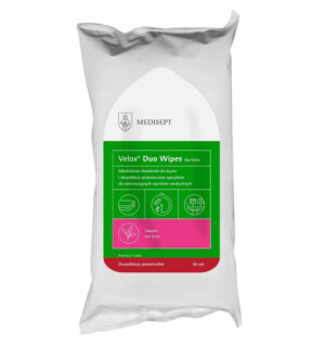 MEDISEPT VELOX DUO WIPES Alkoholowe chusteczki do dezynfekcji sprzętu, wkład, 50 szt.