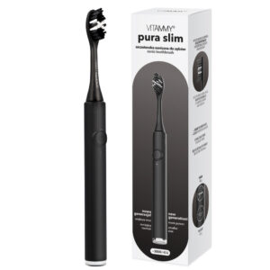 VITAMMY PURA SLIM CZARNA Szczoteczka soniczna do zębów nowej generacji, ultralekka