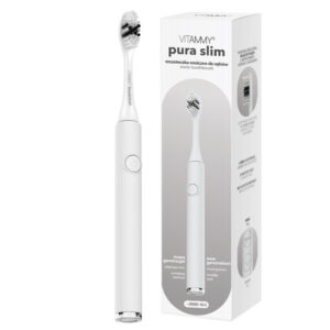 VITAMMY PURA SLIM BIAŁA Szczoteczka soniczna do zębów nowej generacji, ultralekka