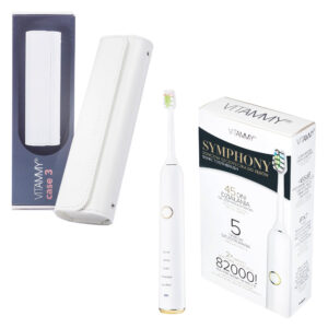 VITAMMY SYMPHONY / WHITE + ETUI CASE 3 WHITE Zestaw - szczoteczka soniczna i etui