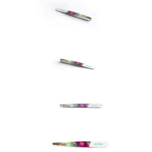 INNOXA EXPERT VM-T18C Pęseta wzorzysta 9,6 cm, stal nierdzewna, kolorowe plamki