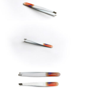 INNOXA EXPERT VM-T18C Pęseta wzorzysta 9,6 cm, biała, stal nierdzewna