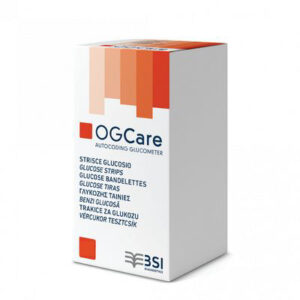 BSI OGCARE Paski do pomiaru glukozy, do glukometru, 25 szt.