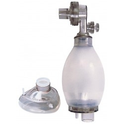 RESUSCYTATOR silikonowy dla dzieci z maską 3, 470 ml, wielorazowy, do 30 kg