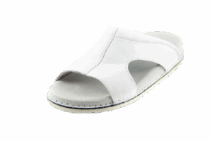 ABAT ROZM. 36 BIAŁE Klapki medyczne damsko-męskie, ortopedyczne typu motylek