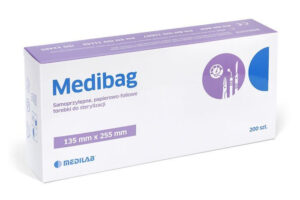 MEDILAB MEDIBAG 135 x 255 mm Torebki samoprzylepne do sterylizacji, 200 szt.