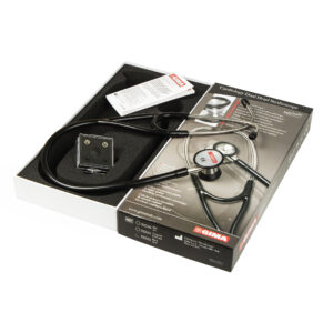 GIMA CLASSIC Y BLACK Stetoskop kardiologiczny, głowica stalowa, pływające membrany