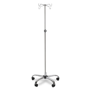 UBM SK-4 CHROM Stojak do kroplówek z 4 uchwytami, chromowany, regulowany