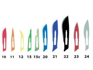 GIMA ROZM. 24 Ostrza chirurgiczne węglowe, sterylne, 100 szt.