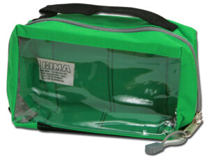 GIMA E1 ZIELONA Kosmetyczka medyczna z uchwytem i oknem na ekspres