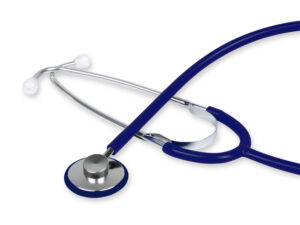 GIMA TRAD SINGLE HEAD BLUE Stetoskop, aluminiowy, jednostronny, końcówka Ø 40 mm