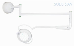 FAMED SOLIS 60W Lampa zabiegowa przyścienna, 60 000 lux, ramię obrotowe