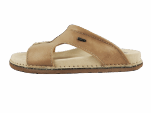 ABAT ROZM. 36 Klapki ortopedyczne damsko-męskie beżowe, skórzane, antyposlizgowe