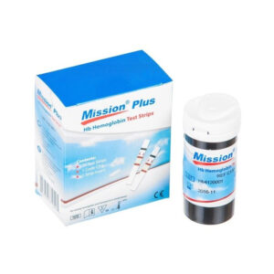 MISSION PLUS HB Paski do aparatu, pomiar hemoglobiny, 2×25 szt.