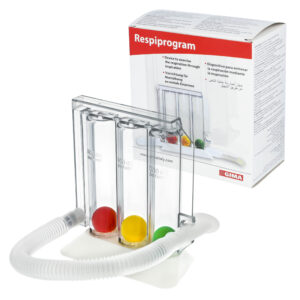 GIMA RESPIPROGRAM Trenażer oddechowy, 3 komory 600/900/1200 cm³/s