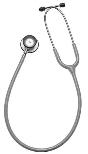 RIESTER DUPLEX CIEMNOSZARY Stetoskop dwugłowicowy aluminiowy, membrana Ø48 mm, PVC