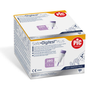 PIC SAFE DIGITEST PLUS 28G 1,5 mm Nakłuwacze bezpieczne, 100 szt.