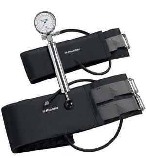 RIESTER 5255 Komprimeter – opaska uciskowa do amputacji, metalowa pompka, 2 mankiety