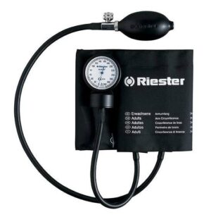 RIESTER EXACTA Ciśnieniomierz zegarowy z mankietem na rzepy dla dorosłych 24–32 cm