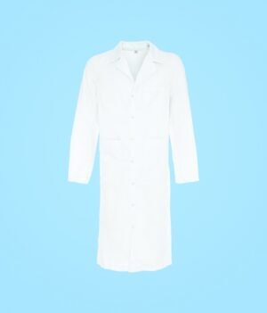 STELO ROZM. L Fartuch medyczny męski długi, zapinany na napy, TO89030/WHTT/L