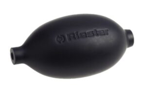 RIESTER Gruszka wymienna do ciśnieniomierza, czarna, lateksowa, z zaworem dolnym