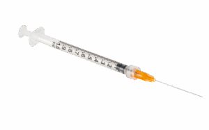 SOL-M 1 ml Strzykawka z końcówką Luer Slip, z wymienną igłą, 100 szt.