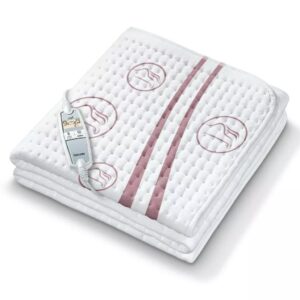BEURER UB 90 Nakładka elektryczna na łóżko, 2 strefy, 9 poziomów, ECO, bawełna