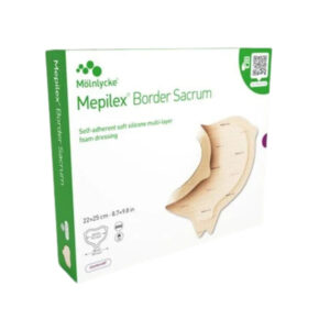 MÖLNLYCKE MEPILEX BORDER SACRUM 22x25 cm Opatrunek na okolice kości krzyżowej, 5 szt.