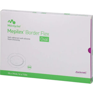 MÖLNLYCKE MEPILEX BORDER FLEX OVAL 15x19 cm Opatrunek piankowy do leczenia ran, 5 szt.
