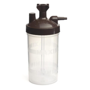 Butla nawilżacza do koncentratora tlenu, pojemnik z zaworami bezpieczeństwa