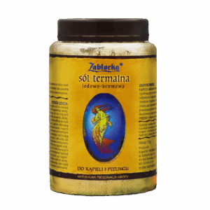 ZABŁOCKA 1 kg Sól termalna, jodowo-bromowa do kąpieli, peelingu i inhalacji